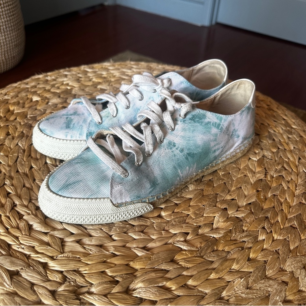 Nicky Hilton x French Sole Amanda Turquoise Tie-Dye 100% Sustainable Sneakers